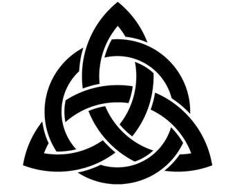 Noorse Viking Triquetra Knot Vinyl Decal Sticker - Deur, Muur, Gaming Laptop, PC, Auto, Fiets