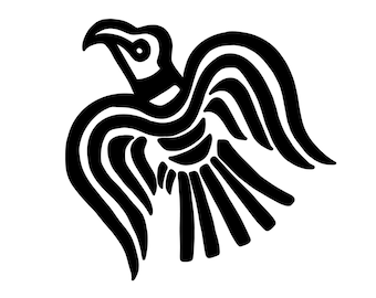 Viking Odins Raven Vinyl Decal Sticker - Deur, Muur, Gaming Laptop, PC, Auto, Fiets