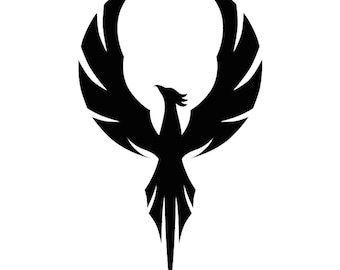Phoenix-vinyloverdruksticker voor muur, deur, gaminglaptop, telefoon, fiets, auto, busje, tablet, koelkast