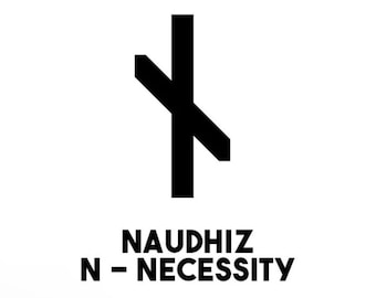 Noorse heidense Viking noodzaak Rune vinyl decal sticker-deur, muur, gaming laptop, PC, telefoon, auto, busje, motor, spiegel, koelkast