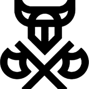 Norse Viking Axe Warrior Symbol Vinyl Decal Sticker - Door, Wall, Gaming Laptop, PC, Car, Bike
