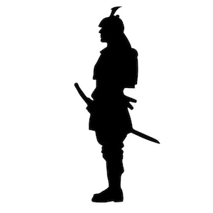 Japanischer Samurai Krieger Ninja Vinyl Aufkleber Aufkleber für Wand, Tür, Gaming Laptop PC, Telefon, Fahrrad, Auto, Van