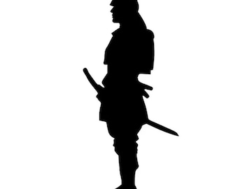 Japanse Samurai Warrior Ninja Vinyl Decal Sticker voor muur, deur, gaming laptop pc, telefoon, fiets, auto, bestelwagen