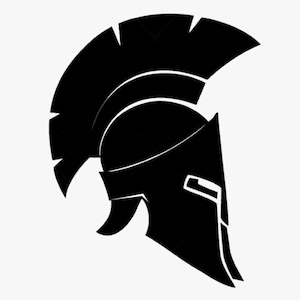 Greek Spartan Warrior Helmet Symbol Vinyl Decal Sticker for Door, Wall, Gaming Laptop, PC, Car, Motor Bike, Phone
