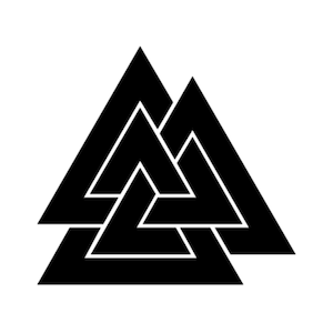 Viking Valknut Symbol Vinyl Decal Sticker - Door, Wall, Gaming Laptop, PC, Car, Bike