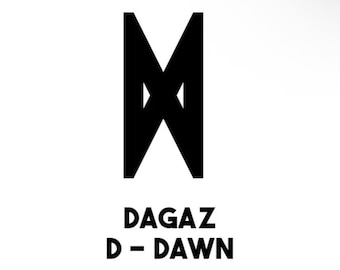 Viking Dawn Rune Vinyl Decal Sticker - Deur, Muur, Gaming Laptop, PC, Telefoon, Auto, Bestelwagen, Motor, Spiegel, Koelkast
