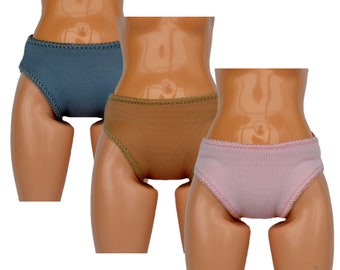 Panties for Curvy Dolls scale 1/6, doll underwear, doll bathing panties, doll lingerie, panty for doll