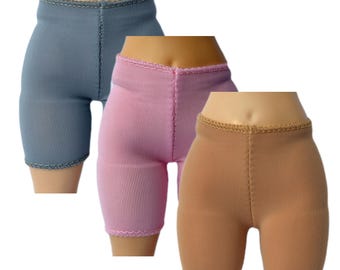 Shorts for 1/6 scale Dolls, doll underwear, cycling bike shorts, doll lounging boxers, boyfriend-inspired style shorts, long shorts, curvy