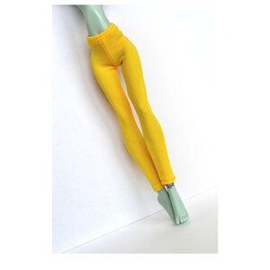 MH doll YELLOW leggings, Monster doll pants, Monster doll clothes, EAH doll outfit, Ever doll clothes stretchy doll joggers