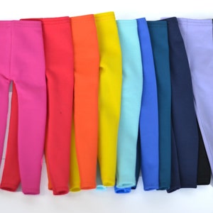 Leggings for 1/6 scale Fashion Doll, Solid Color, Leggings For Regular, Curvy Barbieesd Doll Clothes BJD polainas de muñeca, puppenkleidung