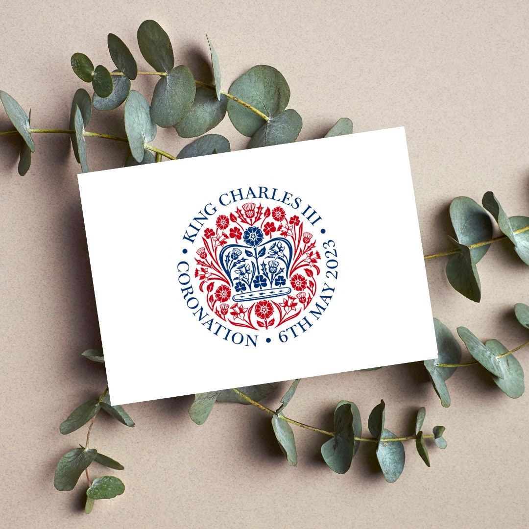 Coronation Printable 4x6 Postcard Double Sided Canva Use King Etsy