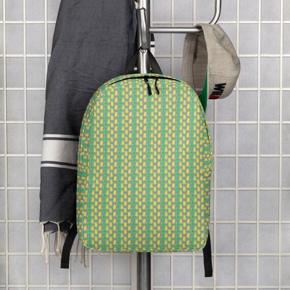 Minimalist Backpack Pineapple Print 2 Etsy