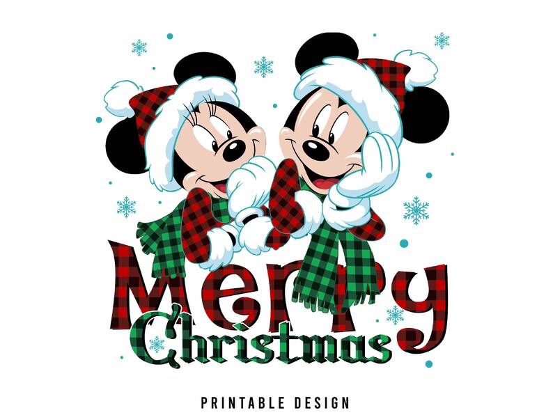 Christmas Mickey Png Christmas Mouse and Friends Png - Etsy Ireland