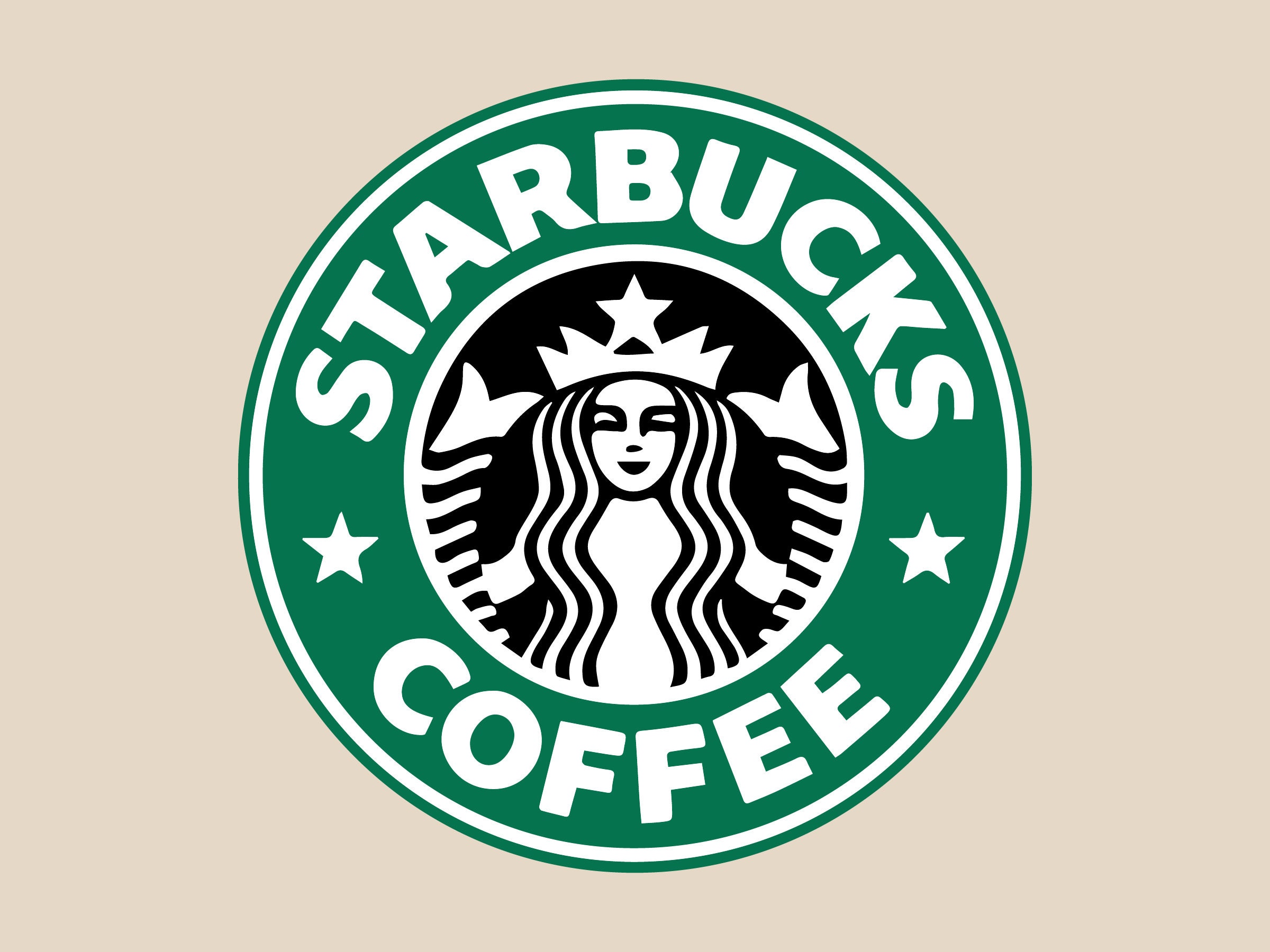 STEAM Starbucks logo emblem sticker, A type, 1 pc.