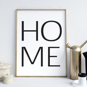 Home Typography Modern Digital Illustration Wall Decor Art Print