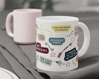 20oz Empower Your Day: Inspirational Affirmations Mug for Positive Vibes and Motivation