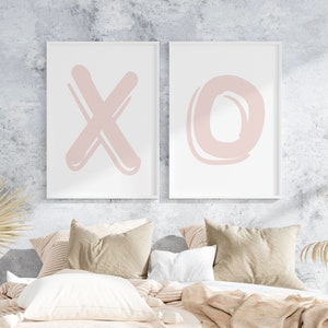 xo Typography Modern Digital Illustration Wall Decor Art Print