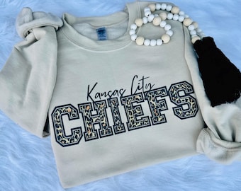 KC Chiefs luipaardprint, voetbal PNG (digitaal bestand)