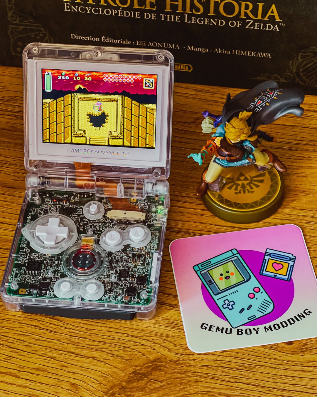Custom Game Boy Advance SP With IPS White Screen Pokemon Mew Edition - Etsy