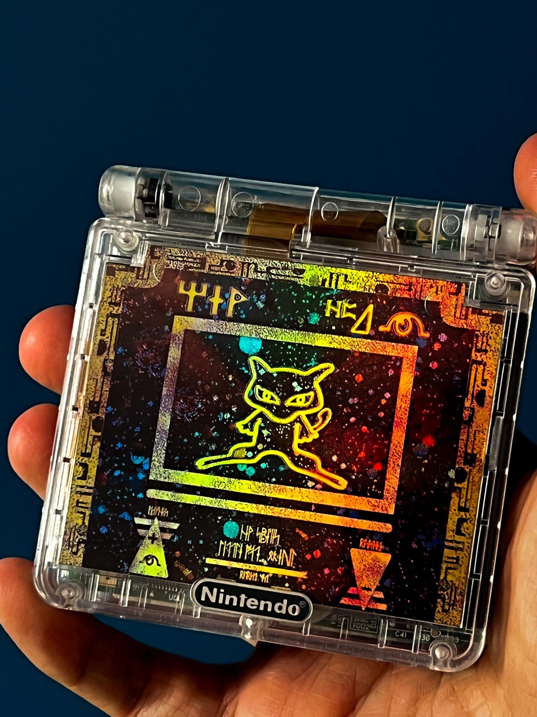 Vintage Game Boy Advance SP With IPS Screen Mew Edition - Etsy