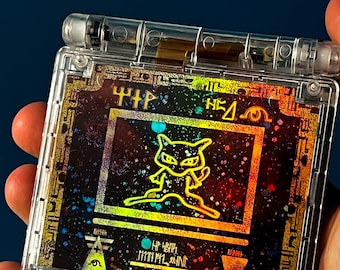 Vintage Game Boy Advance SP with IPS screen Mew Edition