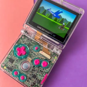 Vintage Game Boy Advance SP With IPS Screen Mew Edition - Etsy