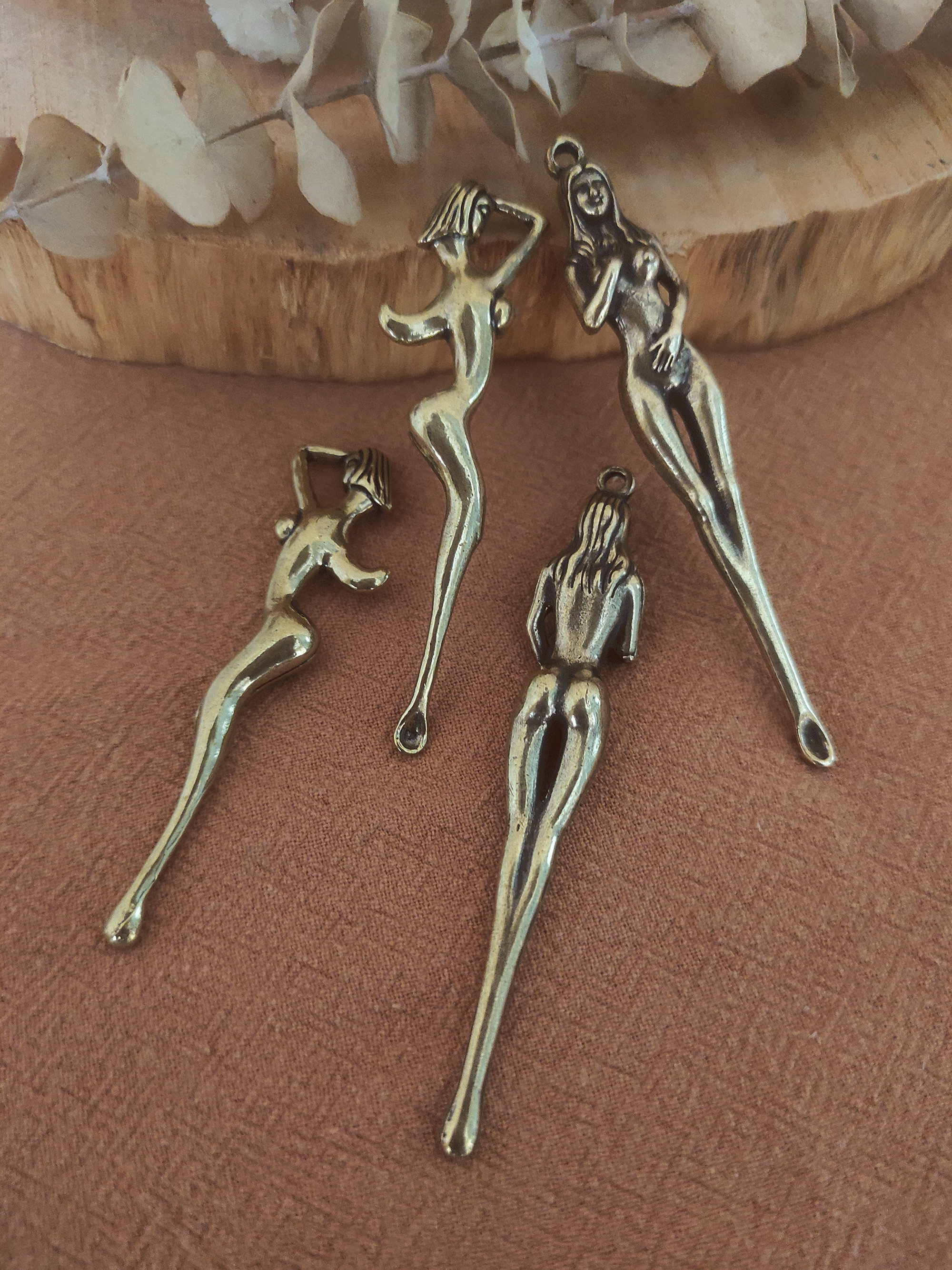 UOWAN Set of 2 Spoon Necklace, Hidden Spoon Necklace, Silver