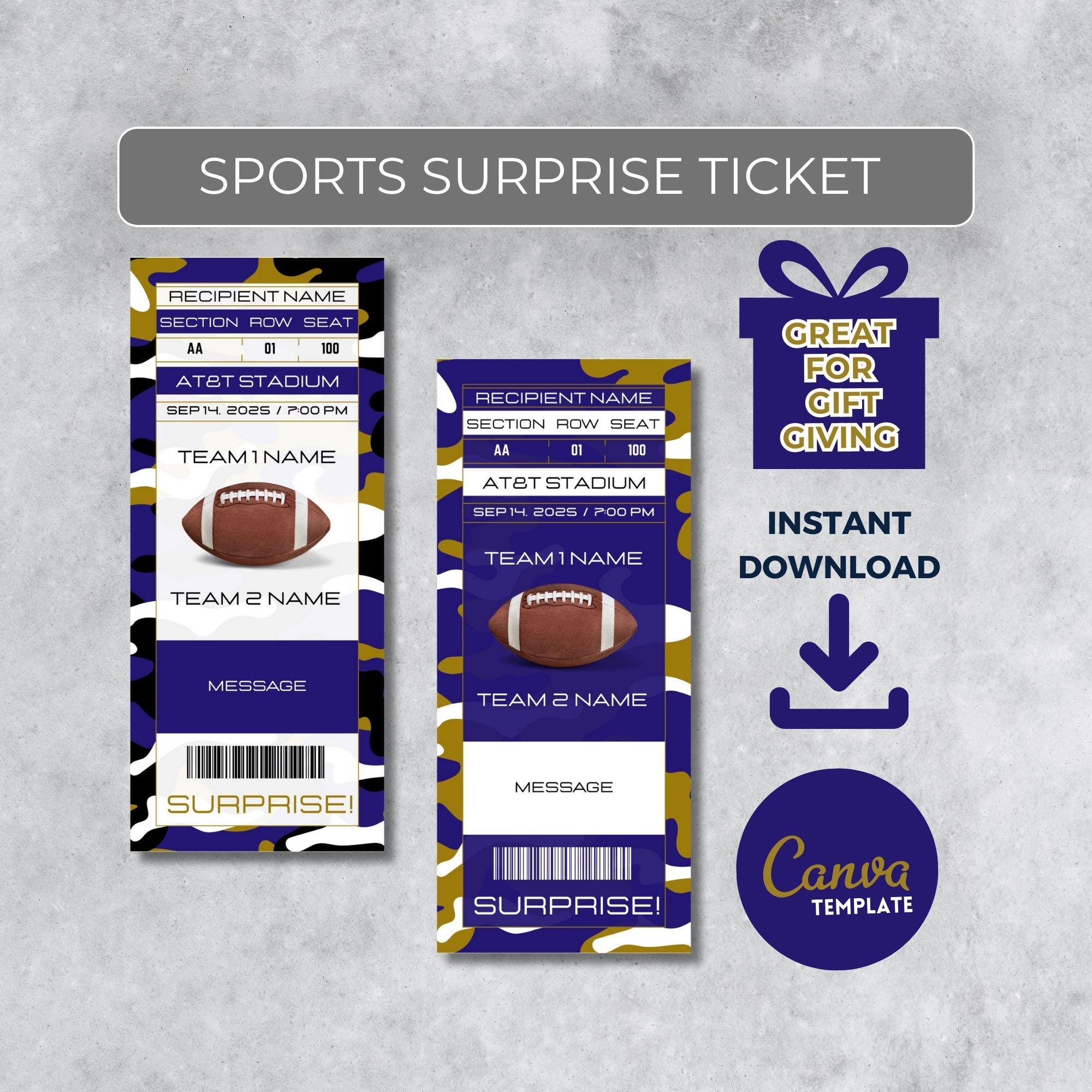Baltimore Ravens Ticket Gift 60+ Gift Ideas for 2025