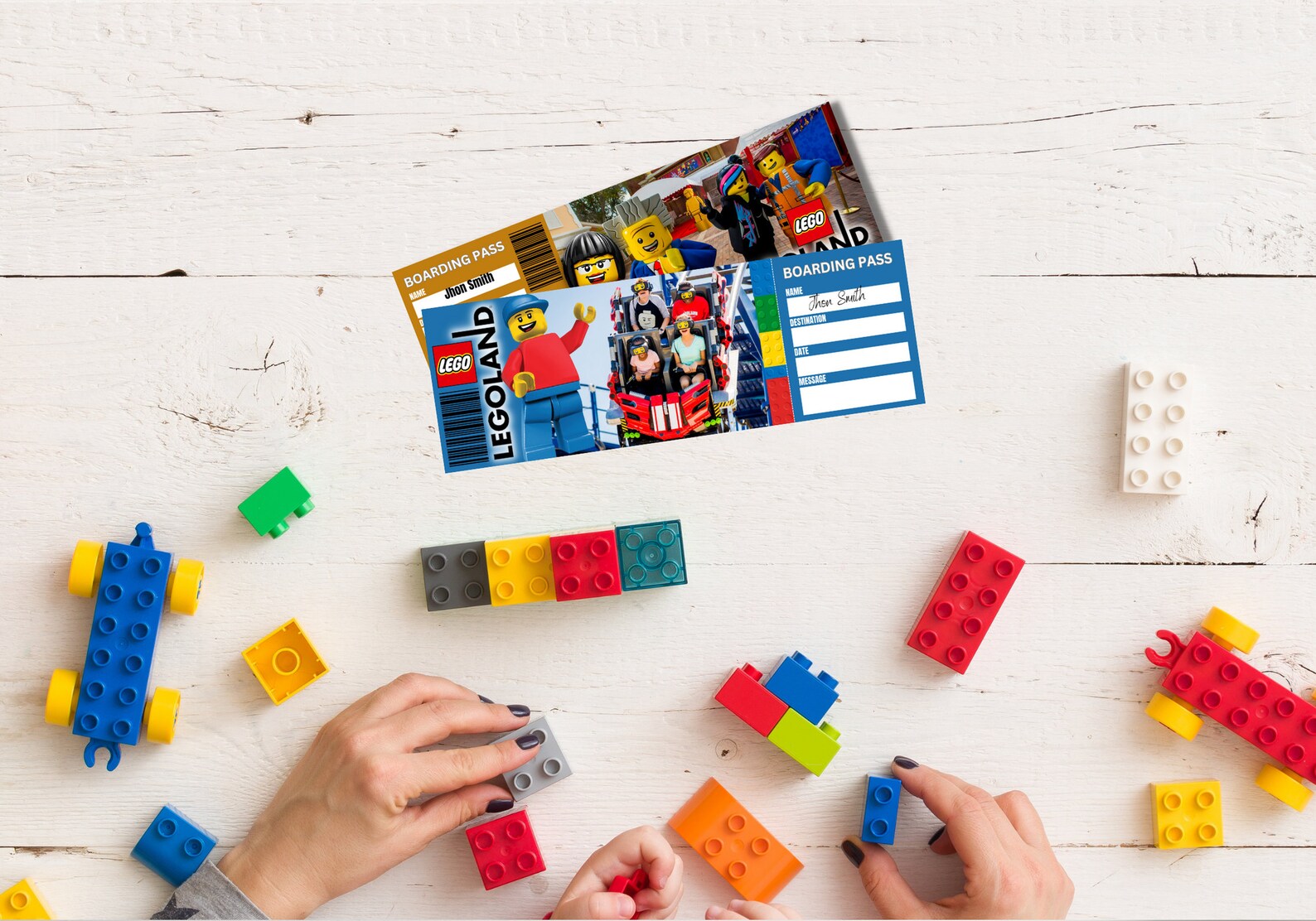 LEGOLAND THEME PARK Surprise Template, Surprise Ticket Template for a ...