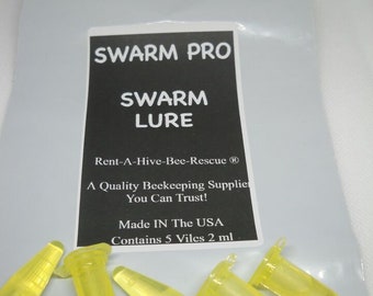 Swarm Pro Lure 5 pack 2 ml. Ea honeybee lure vials SWARM PRO LURE Bee Whisperer. You will catch swarms. with our lure.