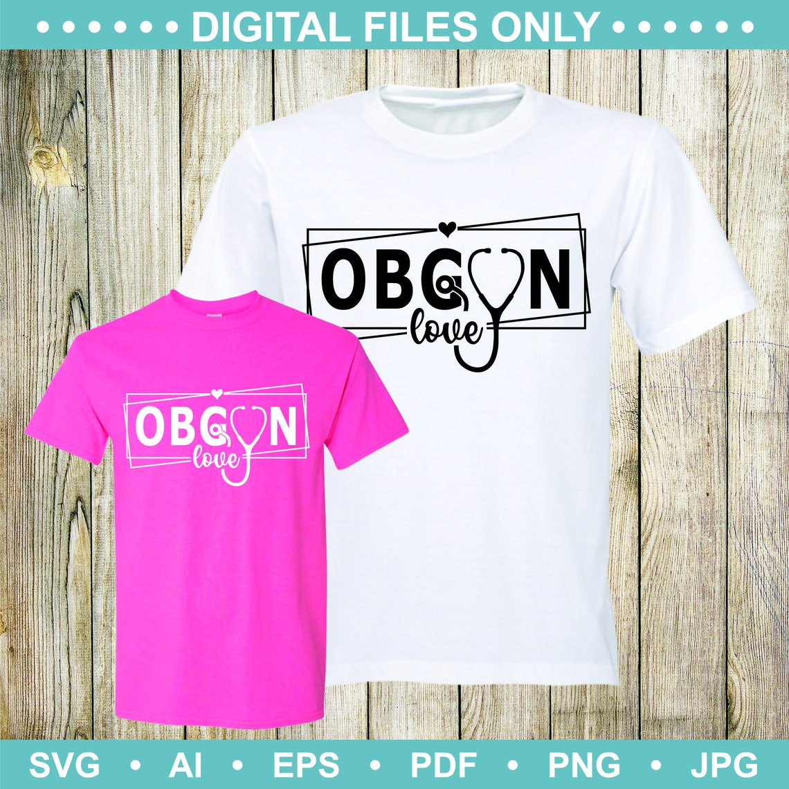 OBGYN Love Hospital Clinic Design, Instant Download, Digital File, Six ...