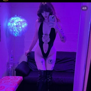 Cut Out One Piece Stripper Outfit Exotic Dancewear festival Outfit