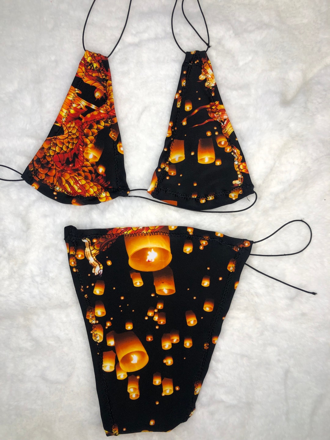 Dragon Micro Bikini Stripper Outfits Exotic Dancewear Set Exotic Dance Wear Rave Outfit - Etsy