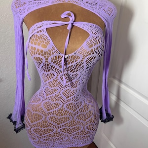 Fishnet Long Dress - Etsy