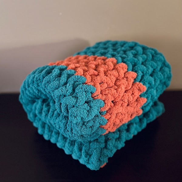 Jumbo Knit Blanket Etsy