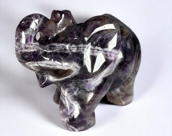 Natural Dream Amethyst Crystal Dragon Head