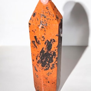 Natural Mahogany Obsidian Crystal Tower