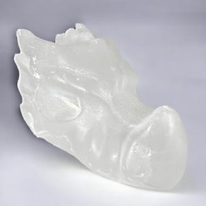 Natural Selenite Crystal Dragon Head