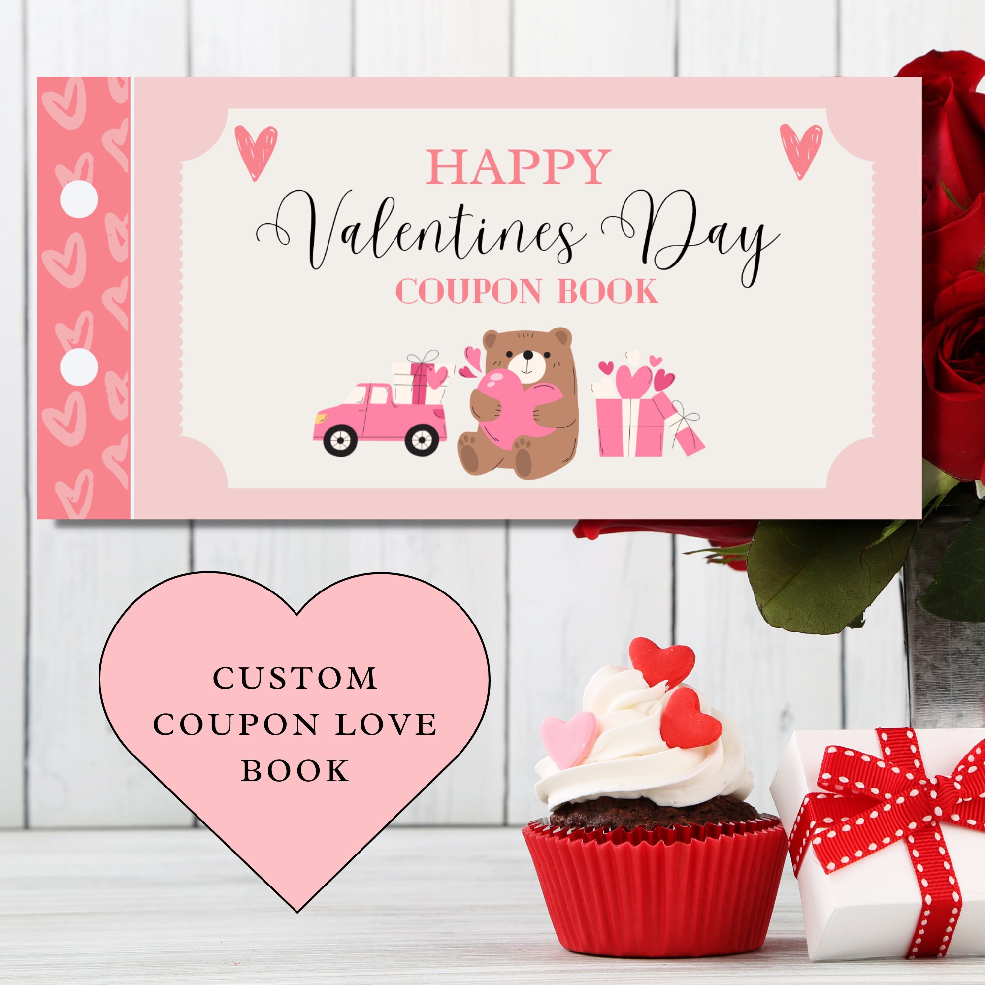 Valentines Day Coupon Book Printable, Customizable Love Coupon Book ...