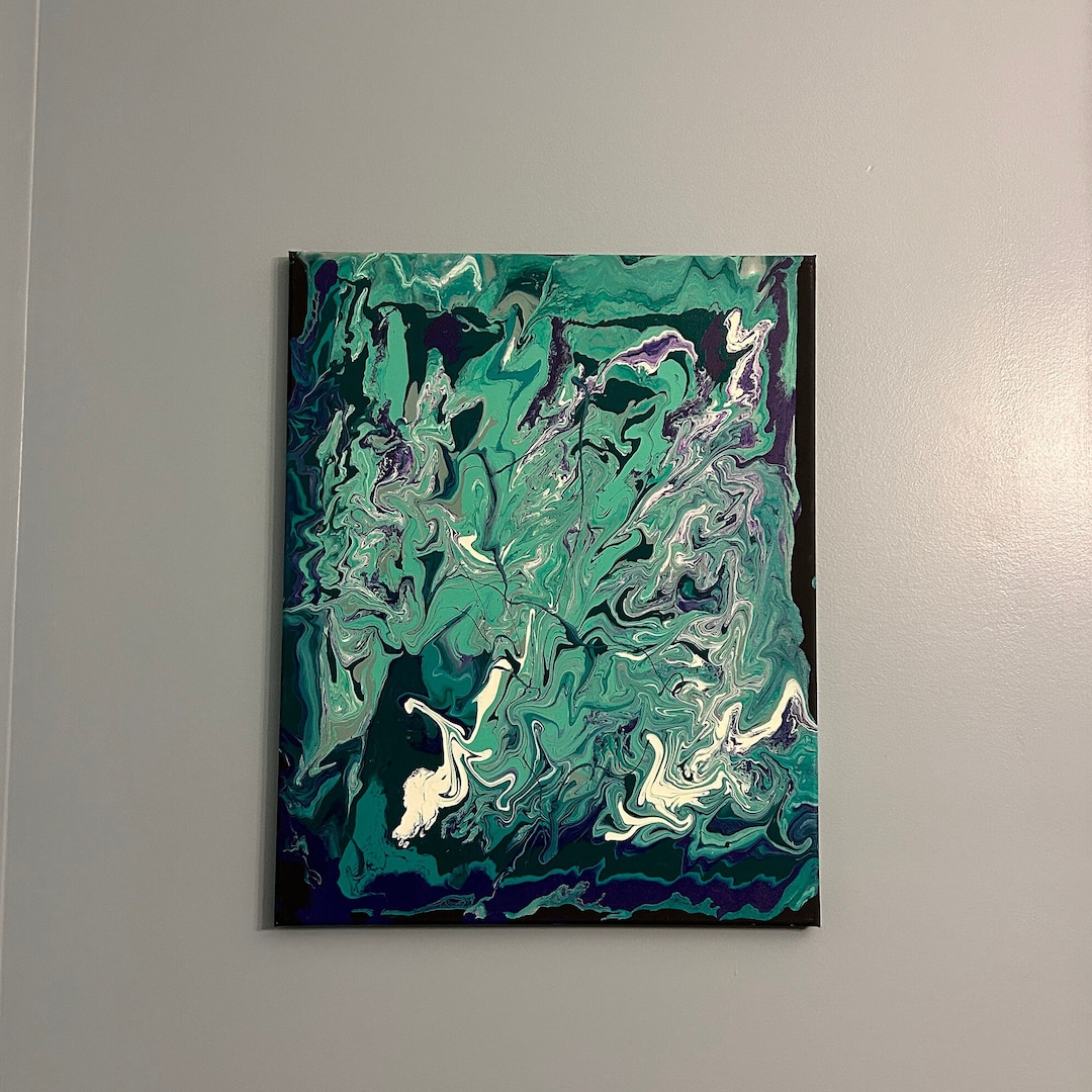 Acrylic Pour Painting Etsy