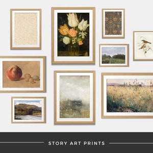 Set of 9 Prints | Neutral Gallery Wall | Extra Large Wall Art | Digital Download