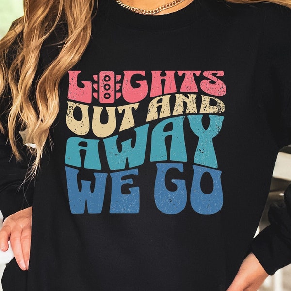 Formula 1 Sweatshirt, Lights Out And Away We Go Sweatshirt, F1 Gift Sweatshirt, Formula1 Sweatshirt