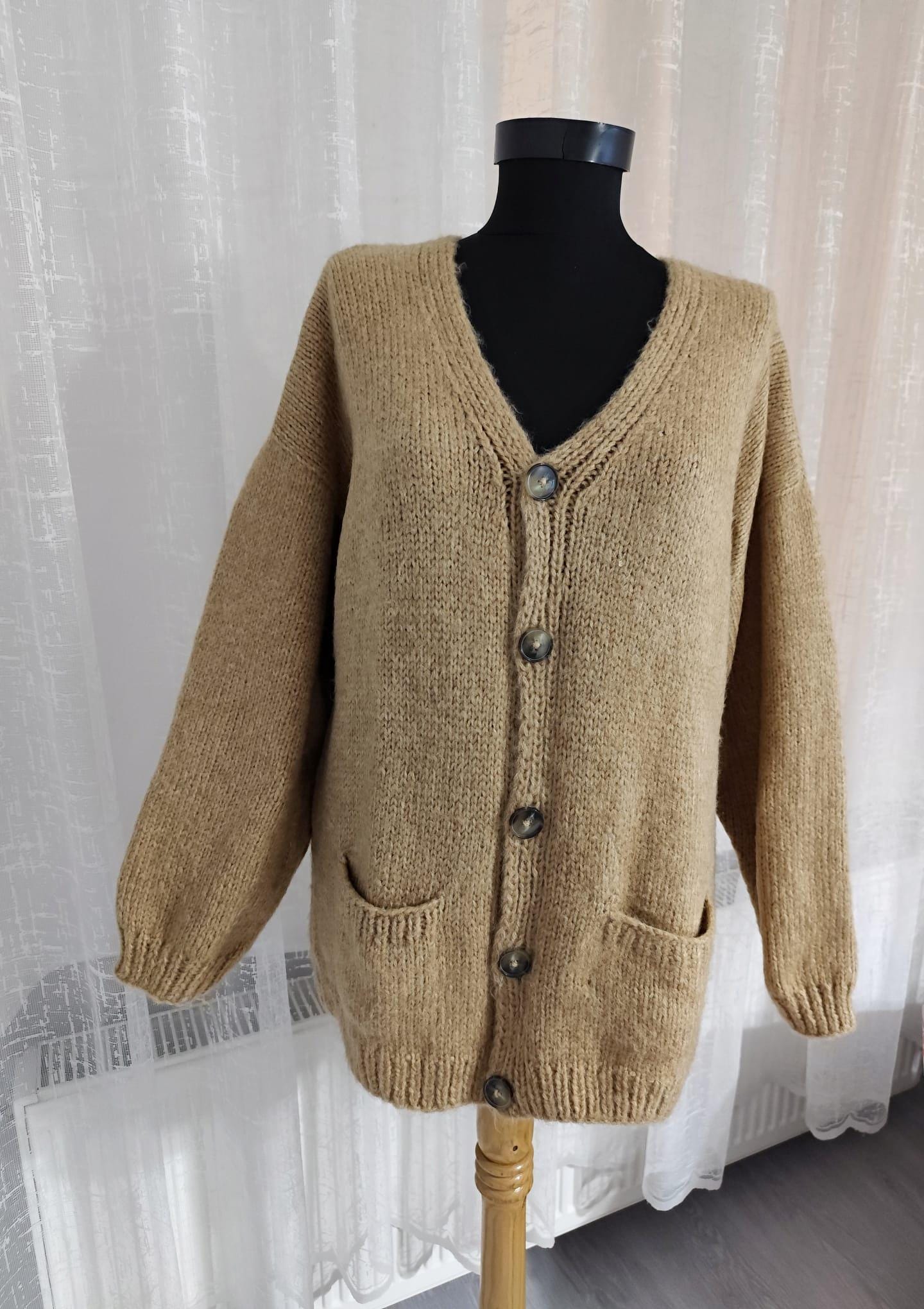 Handmade Brown Cardigan Sweater – Vintage Grunge Inspired - Etsy