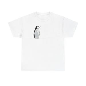 Charming Penguin T-Shirt Minimalist Valentines Day Gift for Him