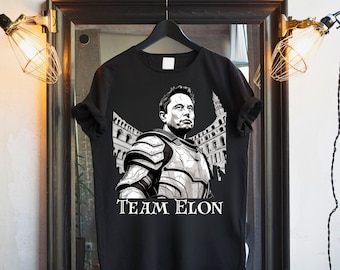 Team Elon Musk Gladiator T-Shirt: Rome Colosseum Design