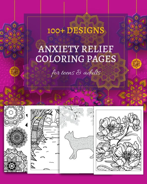 Teen Coloring Book: Stress Relieving Designs: Colouring Book for Teenagers  & Tweens, Young Adults, Boys, Girls, Ages 9-12, 13-18, Arts & C (Paperback)