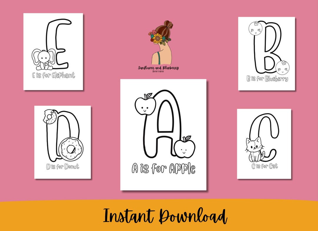 ABC Coloring Pages, Alphabet Coloring Sheets, Educational Coloring ...