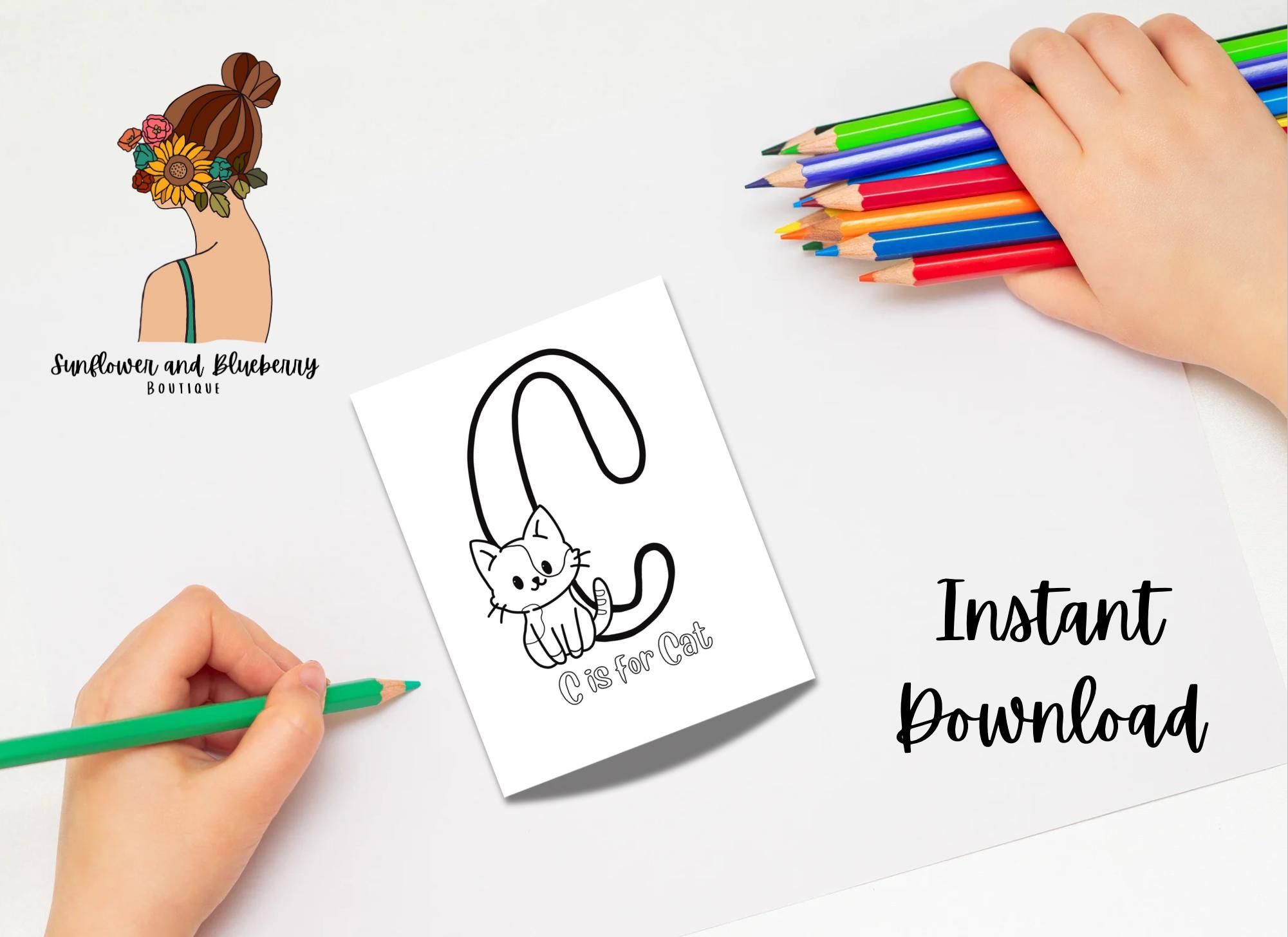 Abc Homework Coloring ABC Coloring Pages, Alphabet Coloring Sheets, Educational Coloring ...