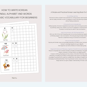 So schreiben Sie das koreanische Hangul-Alphabet und die Wörter 300+ Grundwortschatz für Anfänger