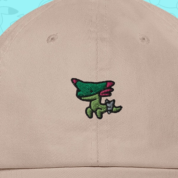 Embroidery Dreepy Dad Hat - Anime Embroidered Hat, Manga Embroidery Hat, Dad Hat